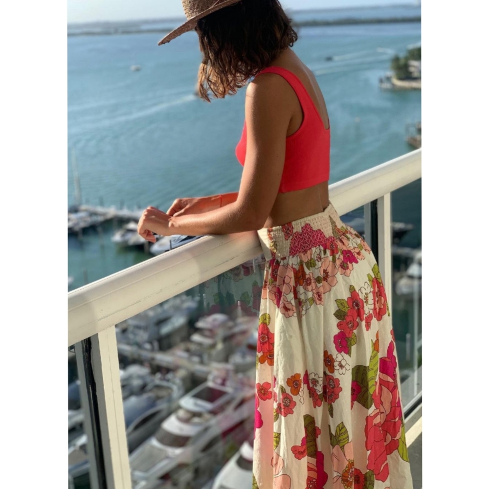 Love The Label Retro Floral Maxi Skirt Imogene - Picture 2 of 10